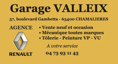 GARAGE VALLEIX – Agent Renault
